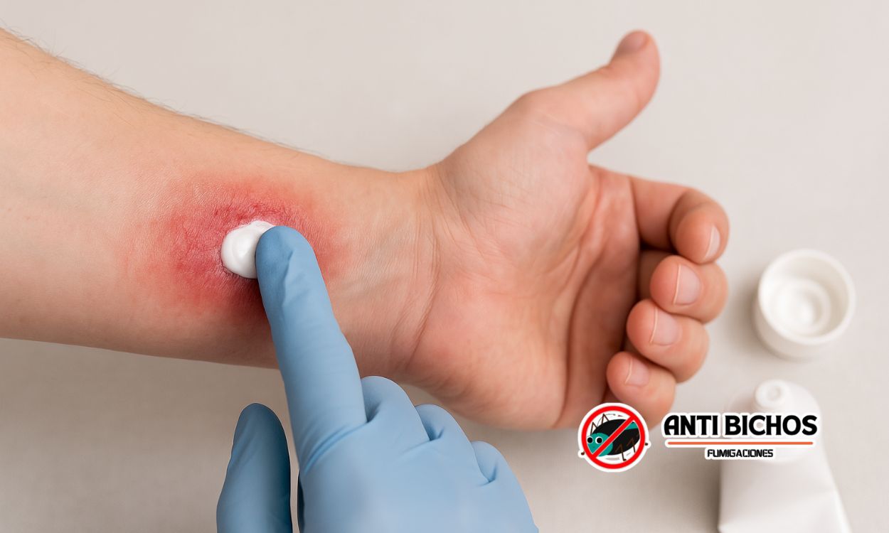 ¿Con qué calmar una quemadura de fumigación?