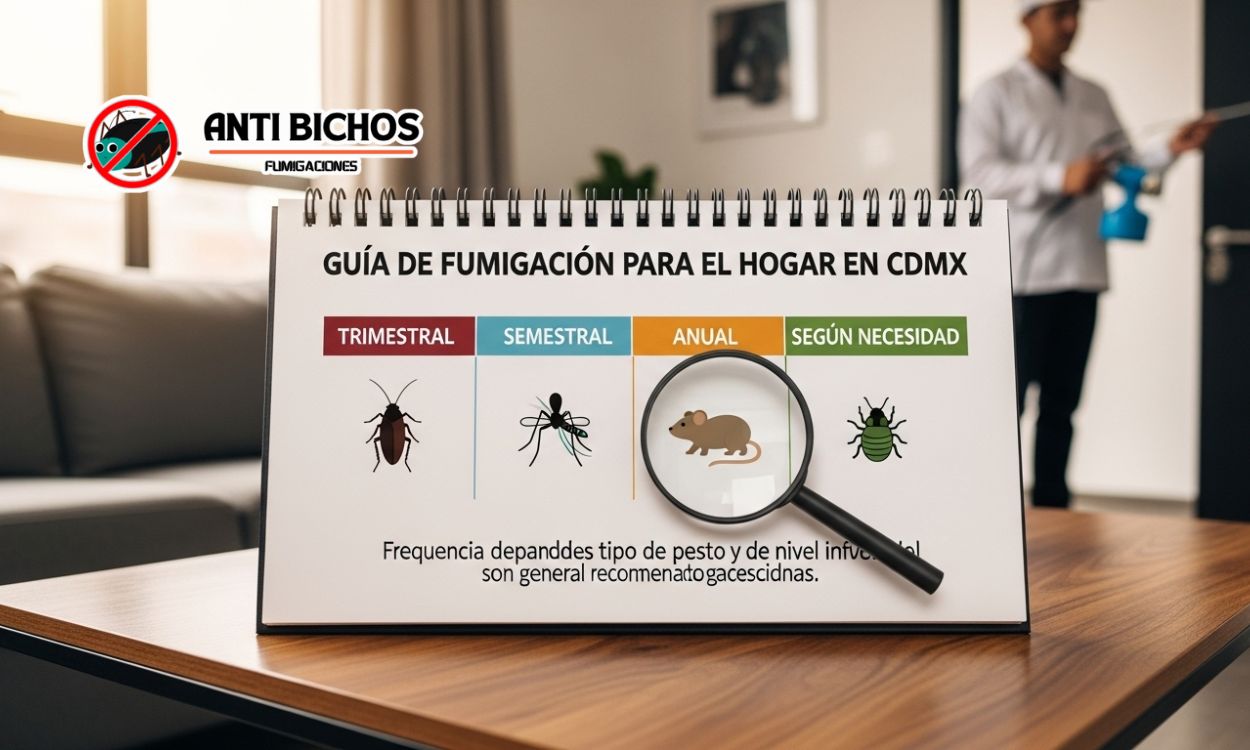¿Cada cuánto se debe fumigar una casa o negocio en CDMX? Guía práctica