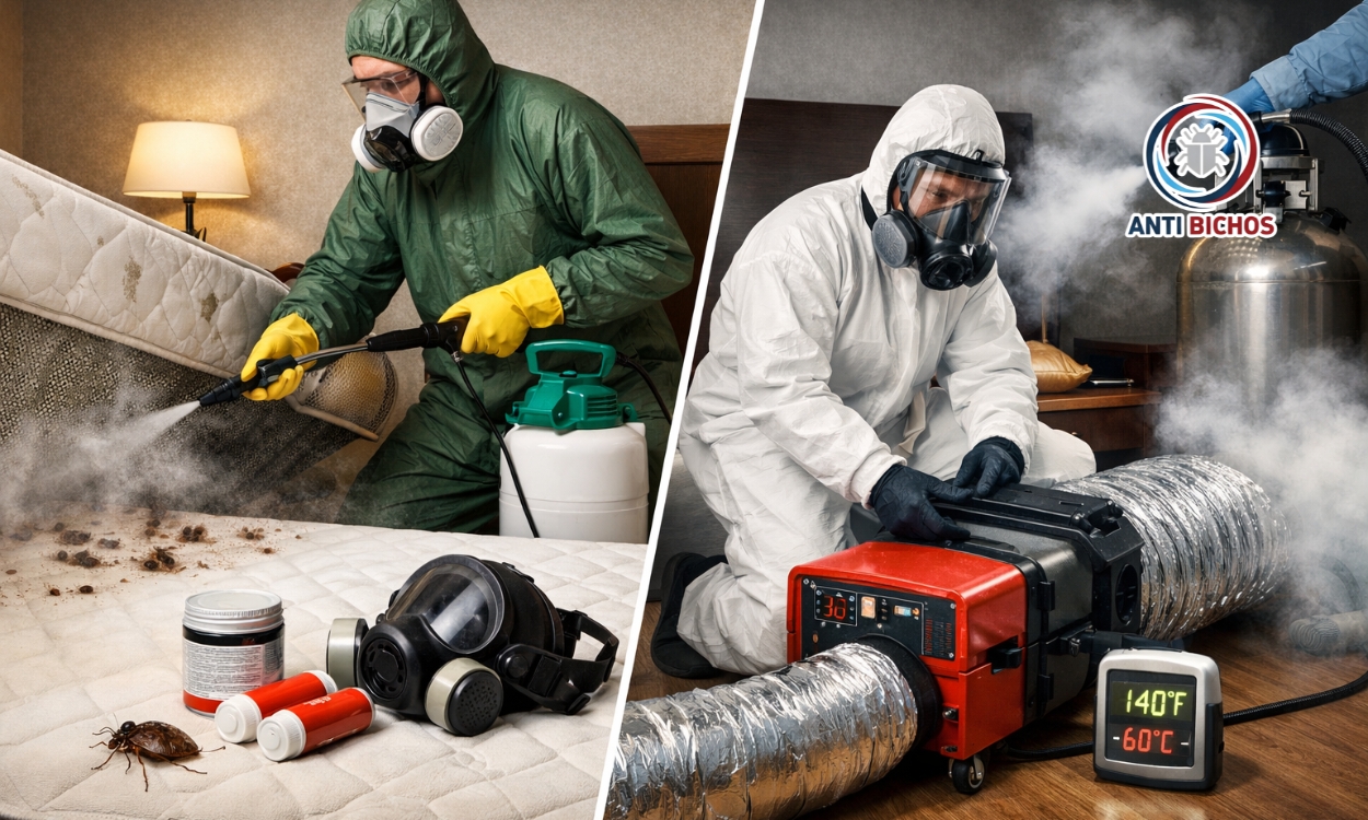 Fumigación para eliminar chinches: comparativa de métodos tradicionales y modernos